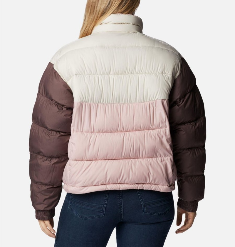 Pink Women's Columbia Pike Lake II Cropped Puffer Jacket | 2857-ACYIT