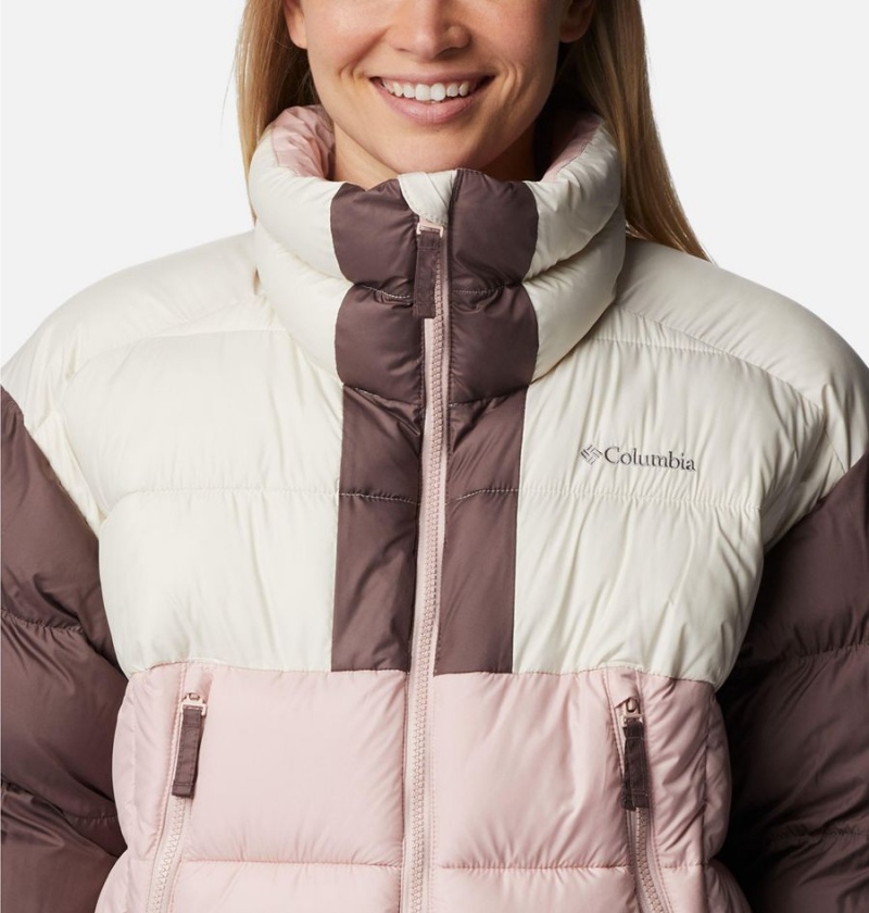 Pink Women's Columbia Pike Lake II Cropped Puffer Jacket | 2857-ACYIT