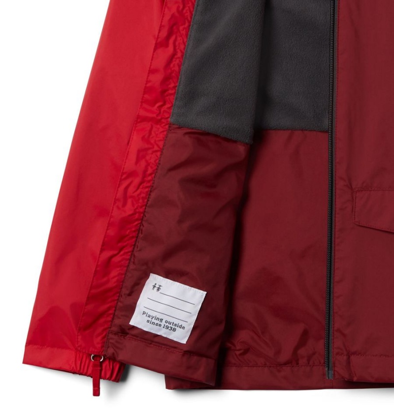 Red Kids' Columbia Rain-Zilla Jacket | 6193-RPUBD