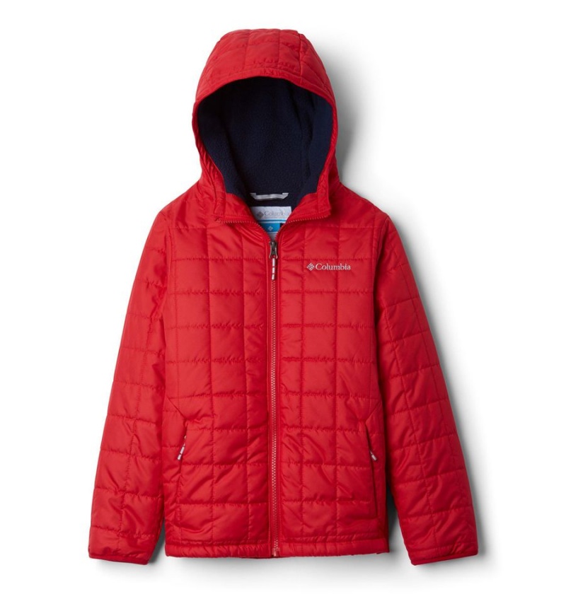 Red Kids\' Columbia Rugged Ridge Sherpa Lined Jacket | 3509-OZELT