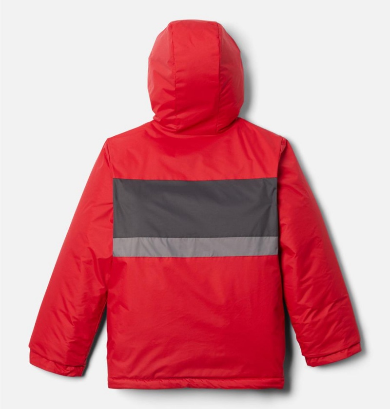 Red Kids' Columbia Valley Runner Jacket | 7326-BUKMV