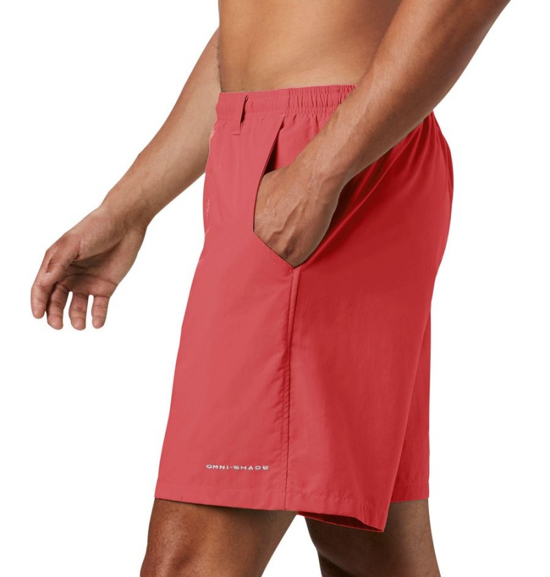 Red Men's Columbia PFG Backcast III Water Shorts | 4150-TOMZI