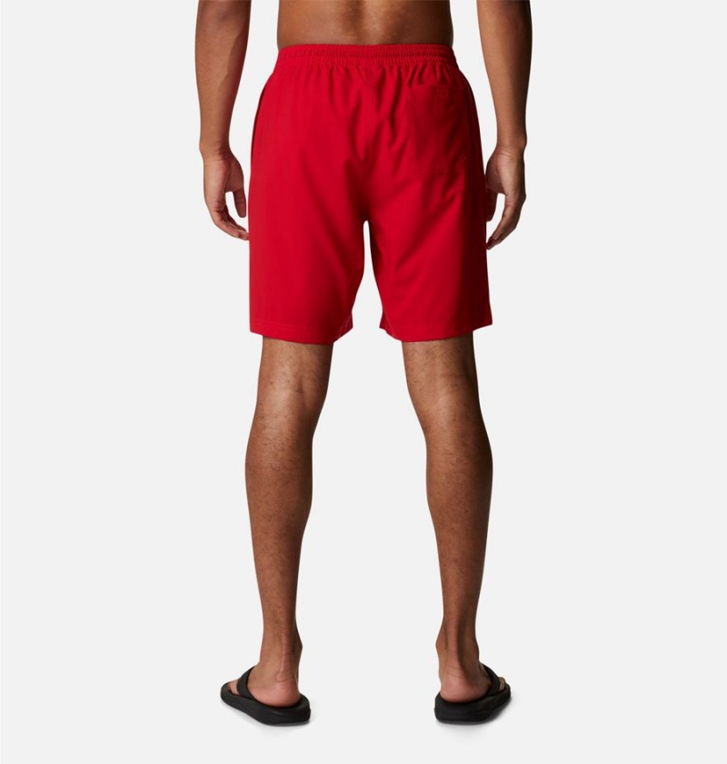 Red Men's Columbia Summertide Stretch Shorts | 2371-MPJEV