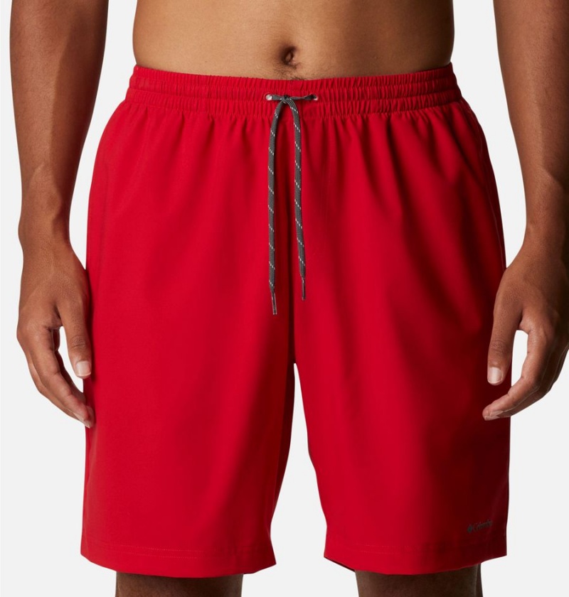 Red Men's Columbia Summertide Stretch Shorts | 2371-MPJEV