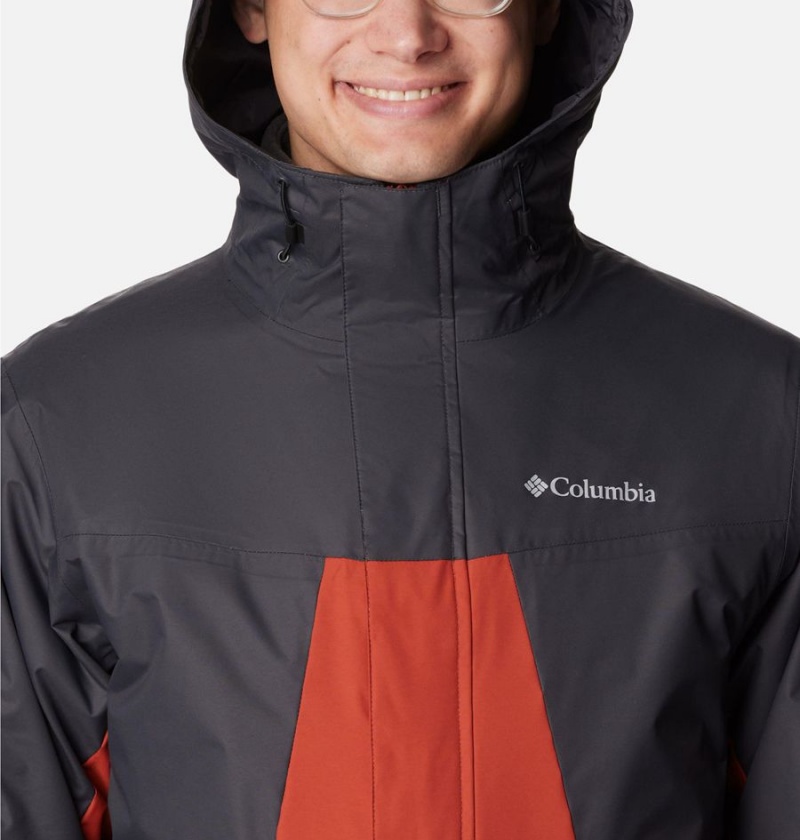 Red Men's Columbia Tunnel Falls Interchange 3 In 1 Jackets | 1563-JUWIL