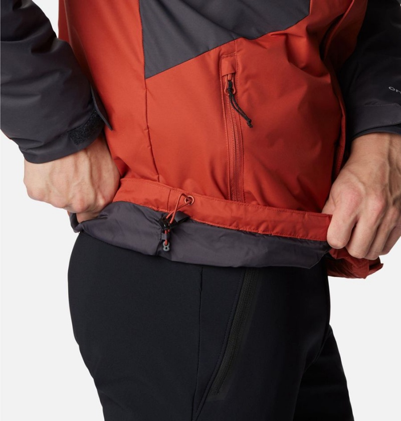 Red Men's Columbia Tunnel Falls Interchange 3 In 1 Jackets | 1563-JUWIL