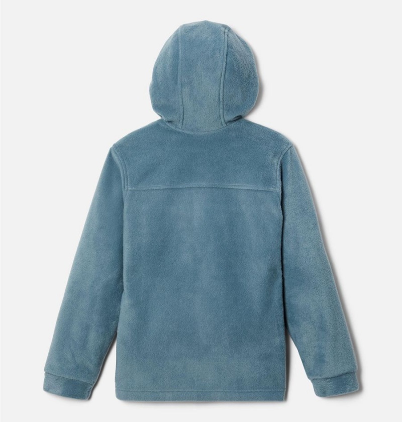 Turquoise Kids' Columbia Steens Mountain II Fleece Hooded Jacket | 3475-FQKTU