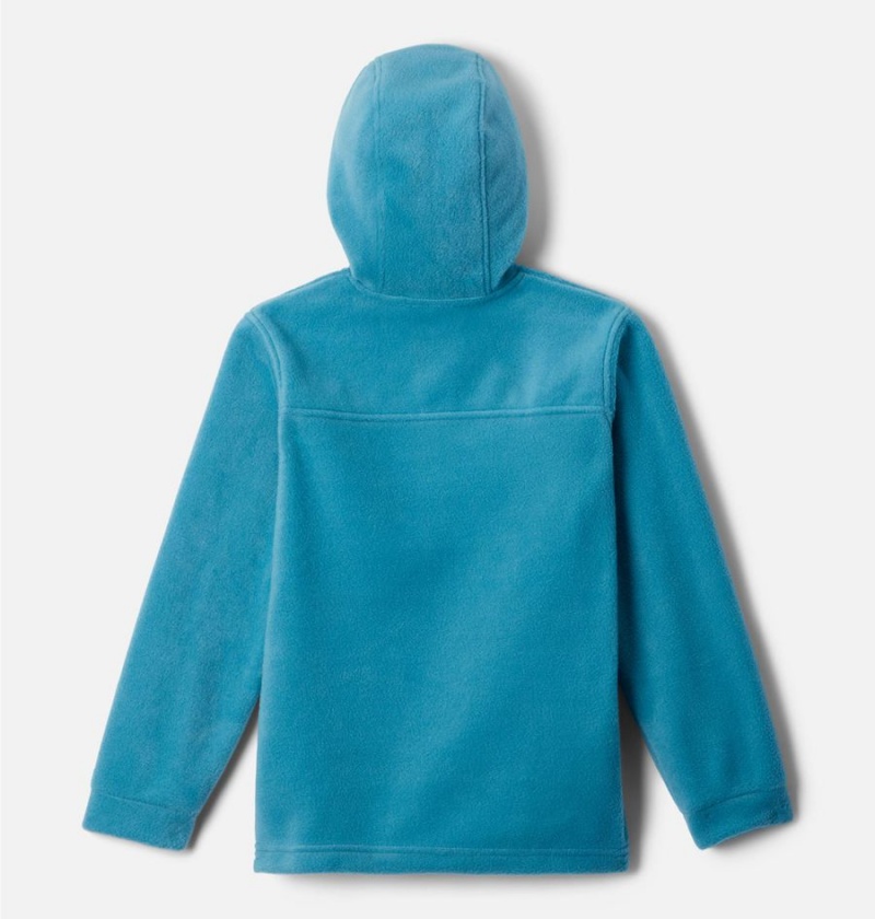 Turquoise Kids' Columbia Steens Mountain II Fleece Hooded Jacket | 2389-TDYXZ