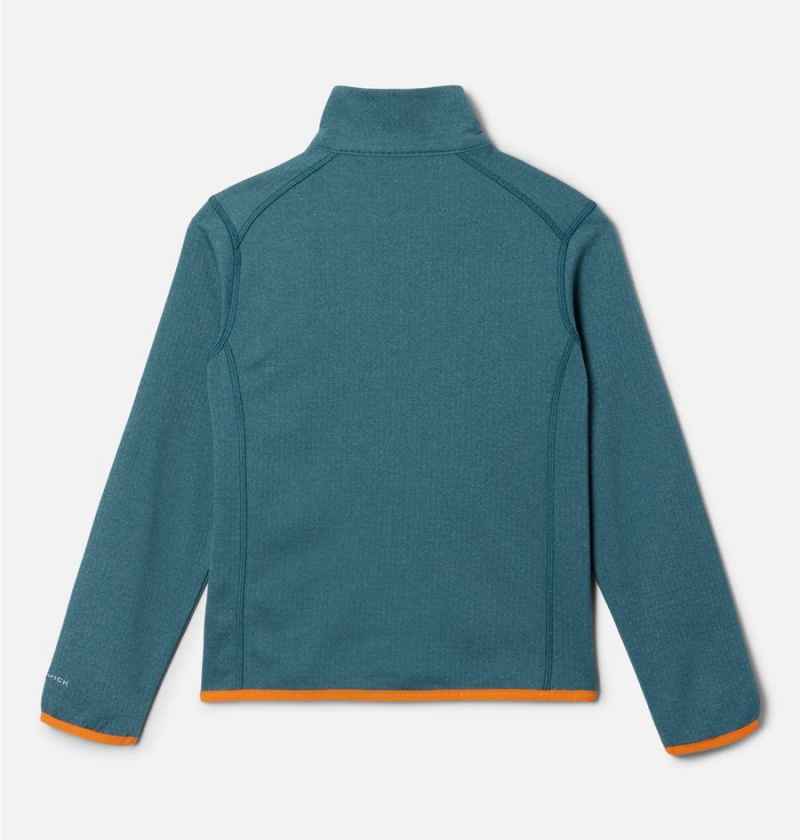 Turquoise Kids' Columbia Triple Canyon Full Zip Jacket | 1268-SGYNJ