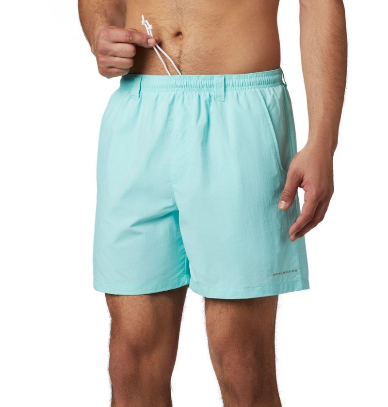 Turquoise Men's Columbia PFG Backcast III Water Shorts | 3248-BYJXH