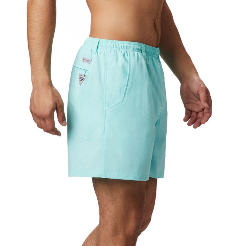 Turquoise Men's Columbia PFG Backcast III Water Shorts | 3248-BYJXH