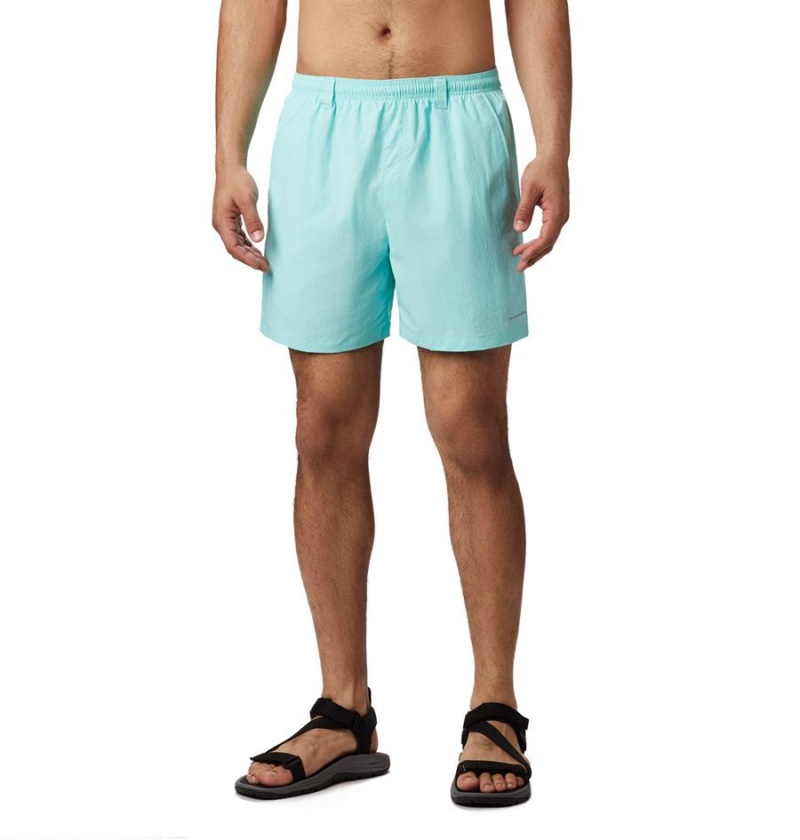 Turquoise Men\'s Columbia PFG Backcast III Water Shorts | 3248-BYJXH