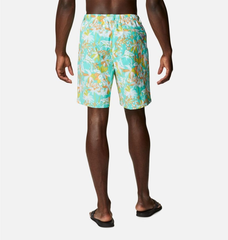 Turquoise Men's Columbia PFG Super Backcast Water Shorts | 0345-TCPQZ