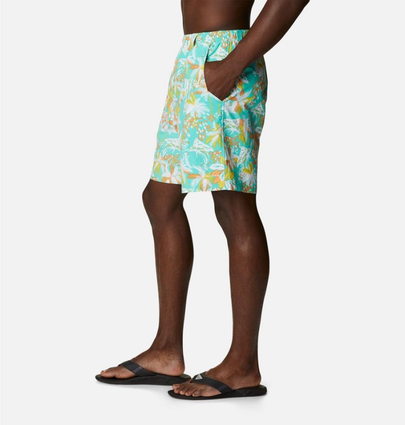 Turquoise Men's Columbia PFG Super Backcast Water Shorts | 0345-TCPQZ