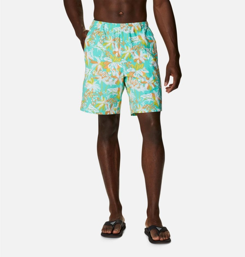 Turquoise Men\'s Columbia PFG Super Backcast Water Shorts | 0345-TCPQZ