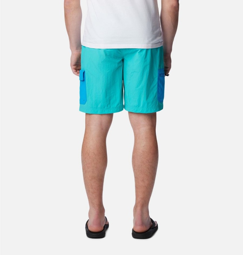 Turquoise Men's Columbia Summerdry Brief Shorts | 7285-KOMGX