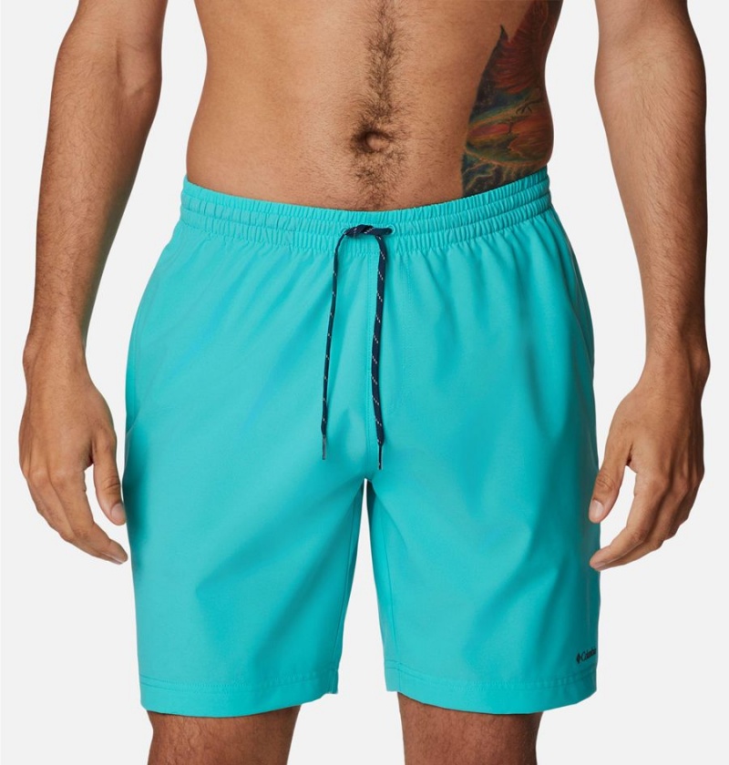 Turquoise Men's Columbia Summertide Stretch Shorts | 2784-DQJNV