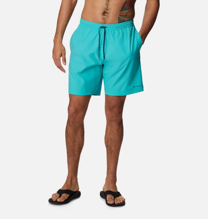 Turquoise Men\'s Columbia Summertide Stretch Shorts | 2784-DQJNV