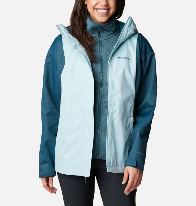 Turquoise Women's Columbia Hikebound Interchange 3 In 1 Jackets | 8947-MQXSL