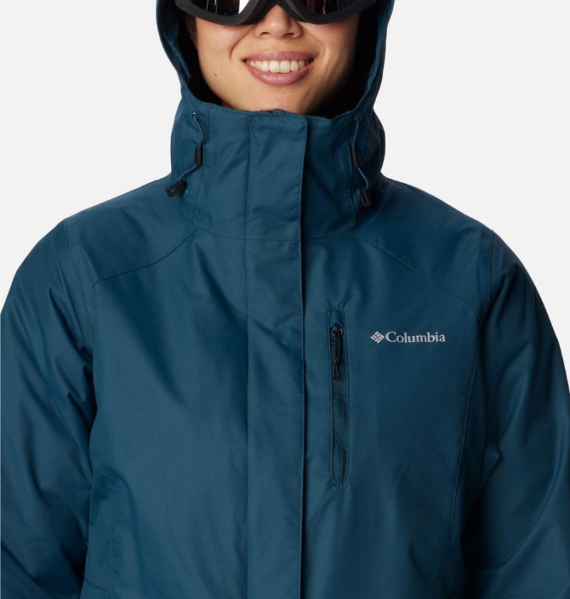 Turquoise Women's Columbia Whirlibird IV Interchange Ski Jacket | 2018-NRLOC