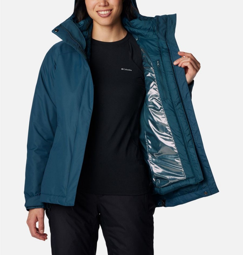 Turquoise Women's Columbia Whirlibird IV Interchange Ski Jacket | 2018-NRLOC