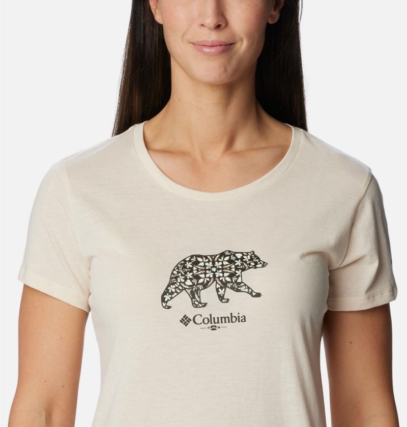 White Women's Columbia Daisy Days Graphic T-Shirt | 6415-WMSGI