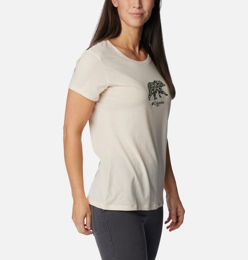 White Women's Columbia Daisy Days Graphic T-Shirt | 6415-WMSGI