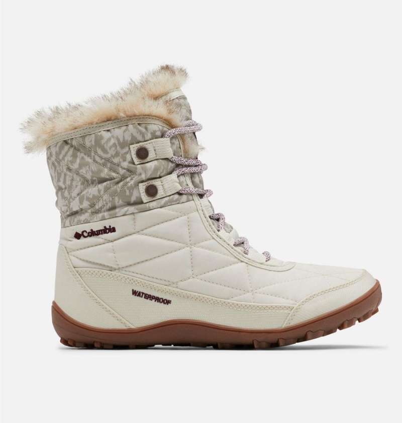 White Women\'s Columbia Minx Shorty III Boots | 1437-TMODL