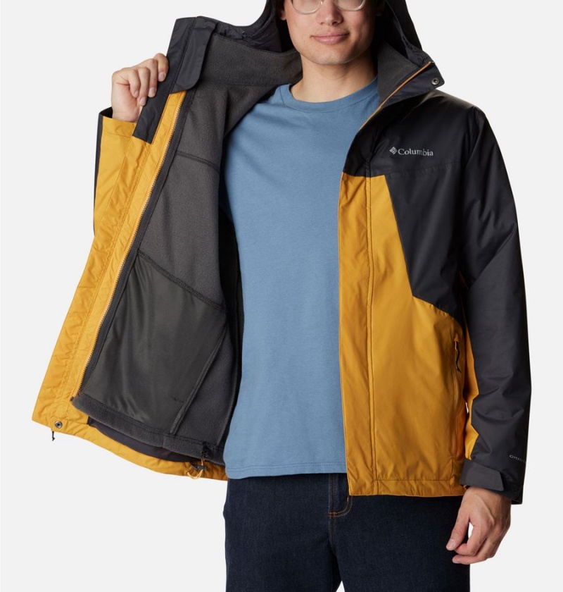 Yellow Men's Columbia Tunnel Falls Interchange 3 In 1 Jackets | 8927-FBRKA