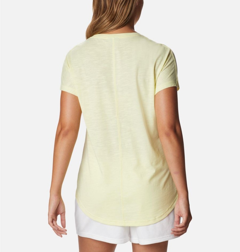 Yellow Women's Columbia Cades Cape T-Shirt | 6952-CSLIB