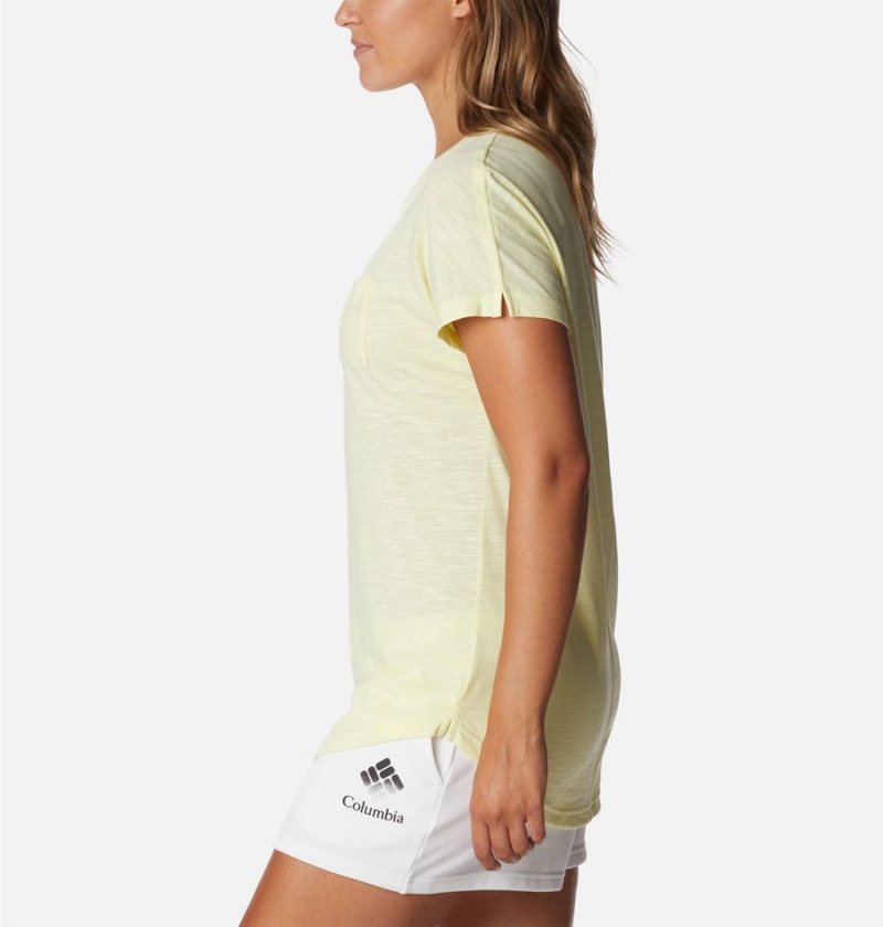 Yellow Women's Columbia Cades Cape T-Shirt | 6952-CSLIB