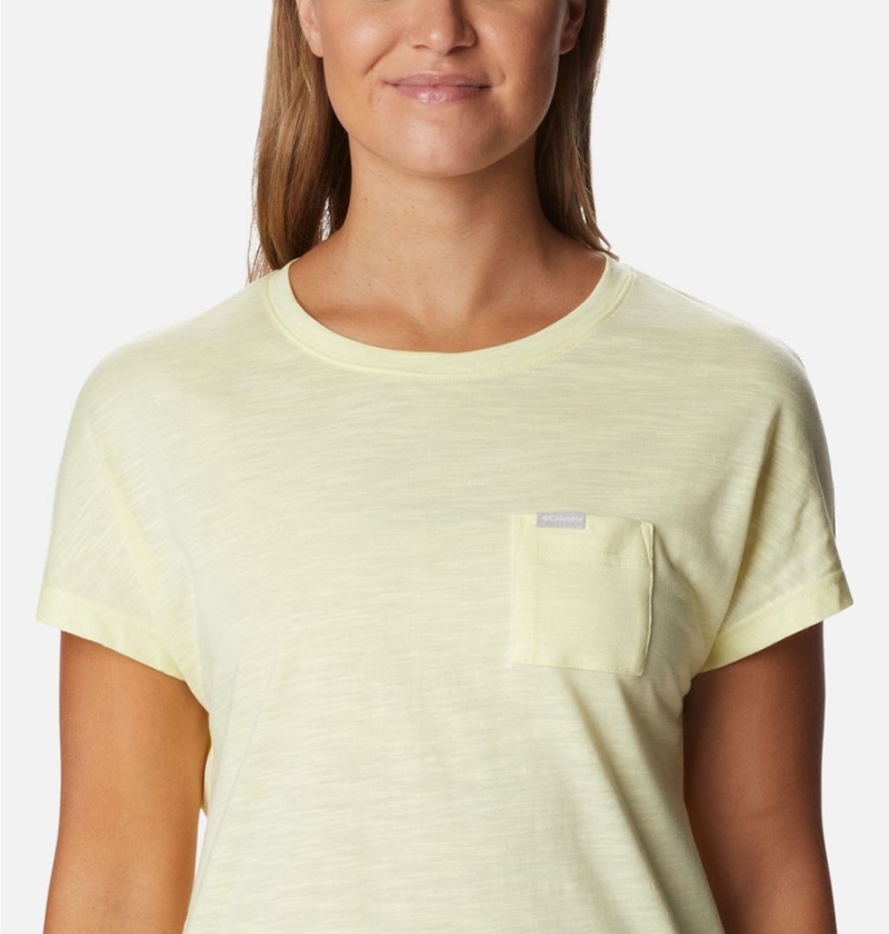 Yellow Women's Columbia Cades Cape T-Shirt | 6952-CSLIB